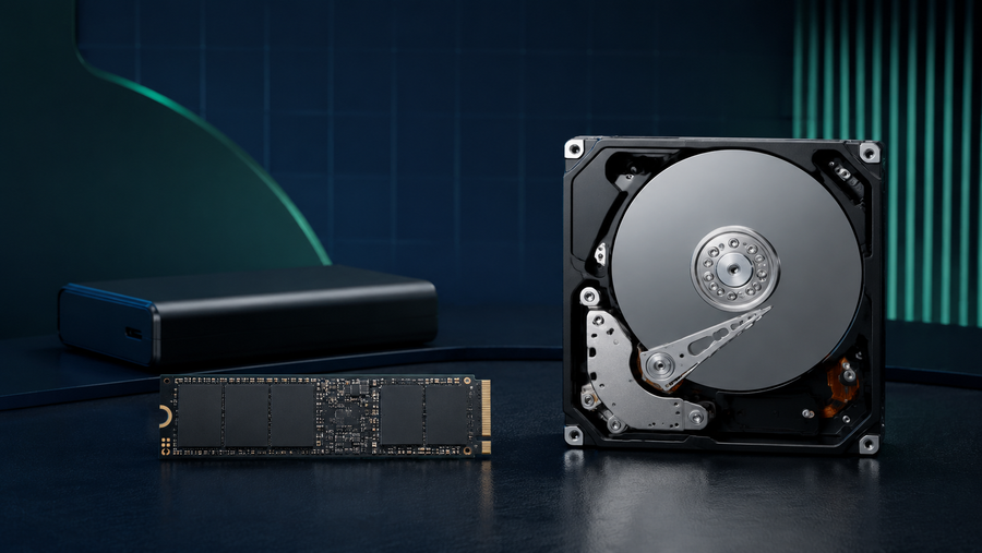 SSD and mechanical hard drive comparison