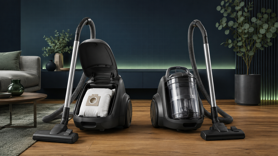 Bagged and bagless vacuum cleaners compared in a modern Australian home