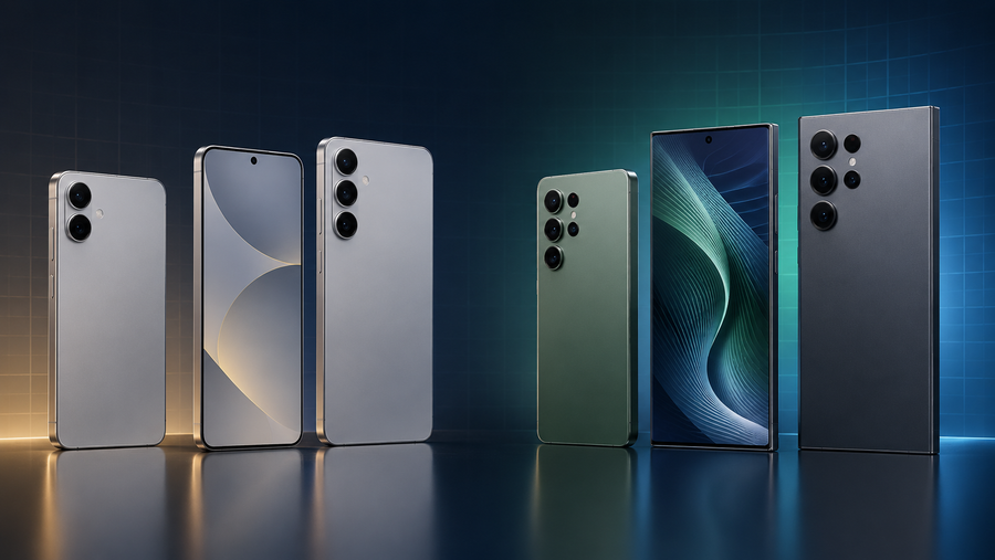 iPhone-style phones compared with Samsung Galaxy-style phones