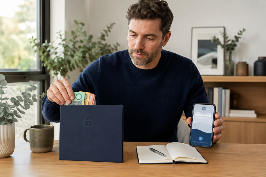 Australian saver comparing a locked term deposit with an accessible savings account